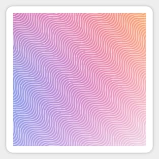 gradient wave pattern Sticker